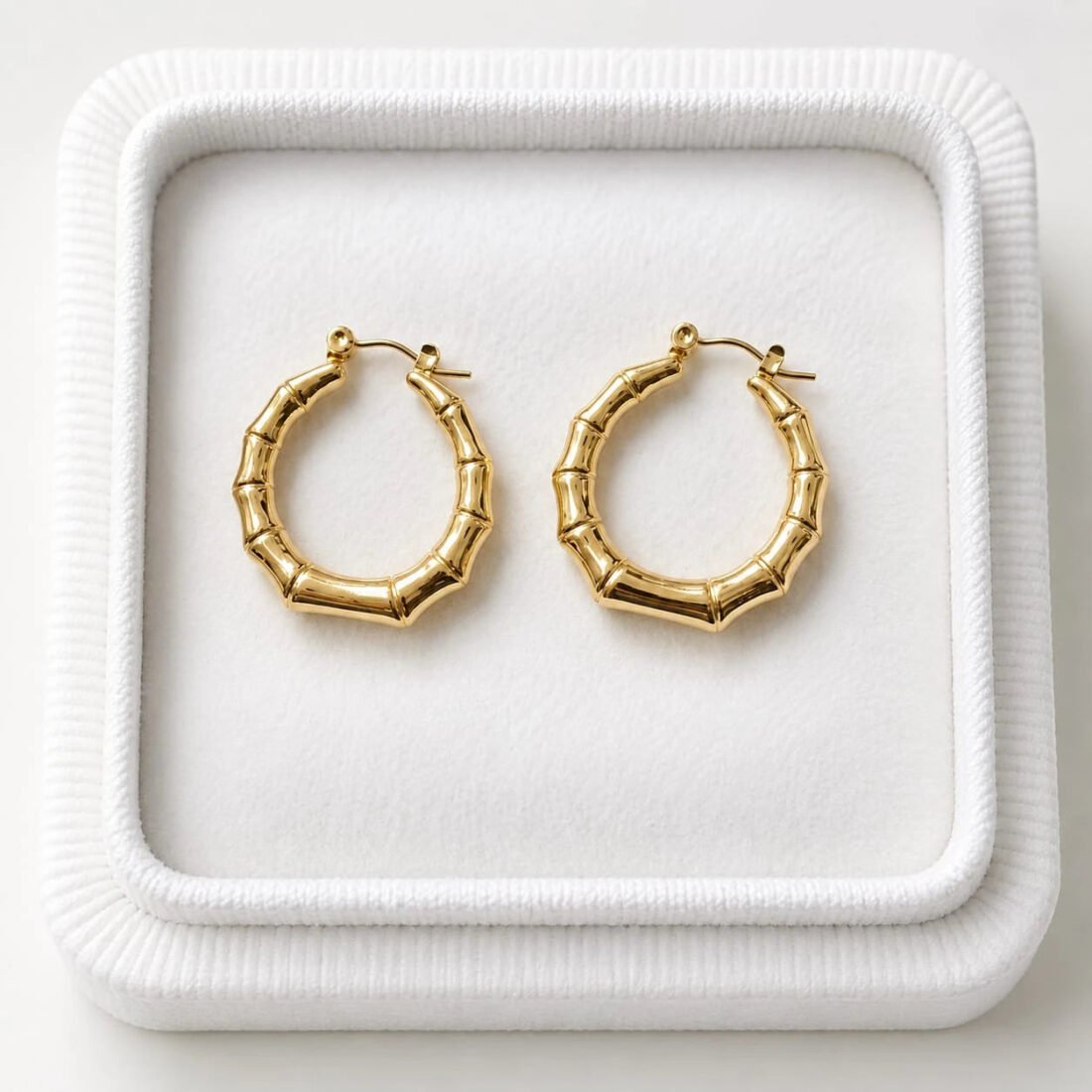 Bamboo Luxe Hoop Earrings
