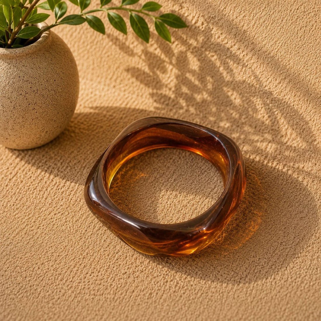 Amber Glow Resin Kada