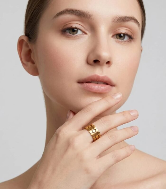 Celestia Gold Mosaic Ring