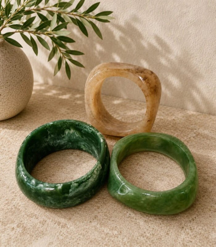 Emerald Sandstone Resin Trio