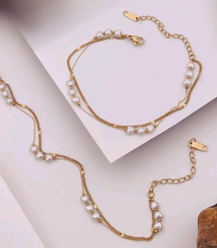 Elegant Pearl Gold Anti-Tarnish Bracelet