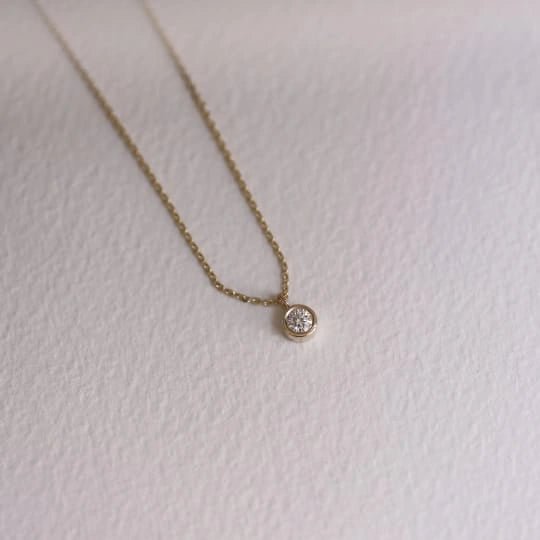 Celeste Diamond Drop Necklace