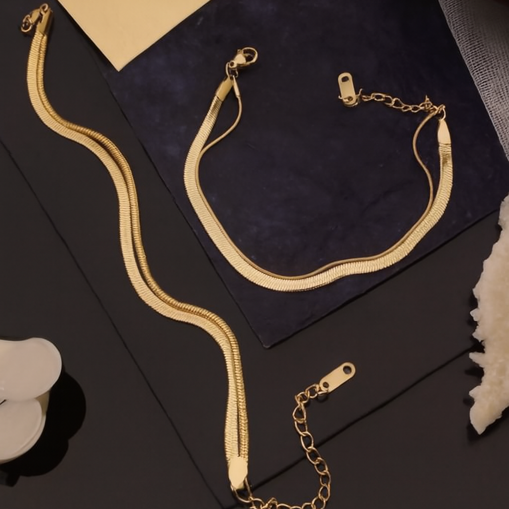 Zipper Chain Anti-Tarnish Bracelet
