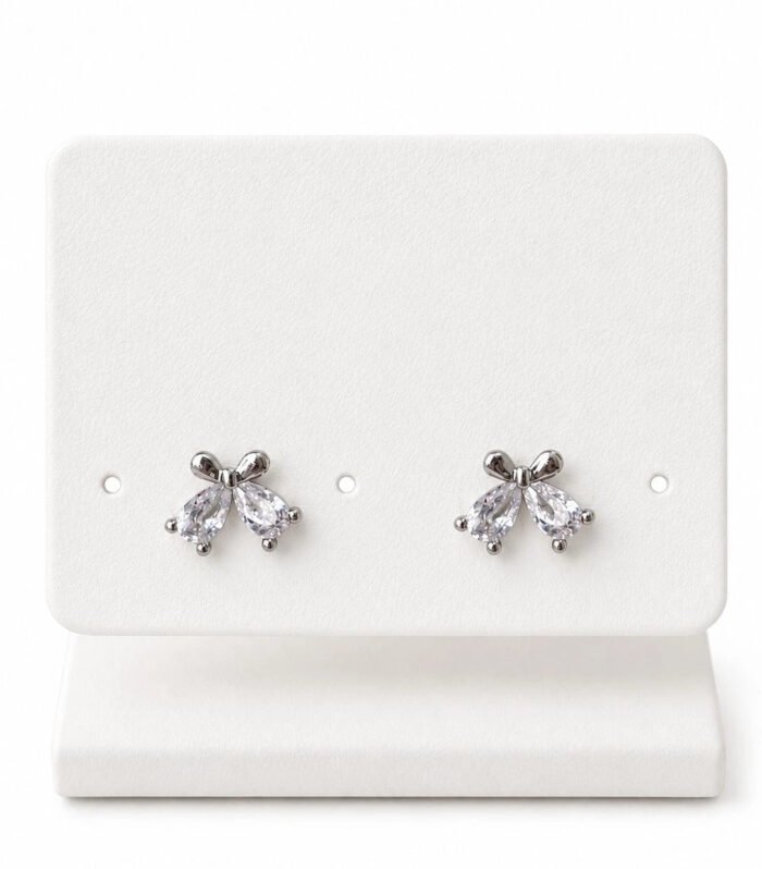 Crystal Bow Glimmer Studs