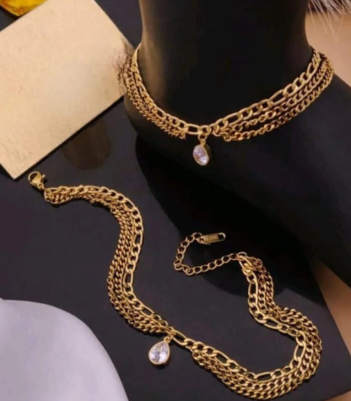 Dazzling Gold Chain Anklet