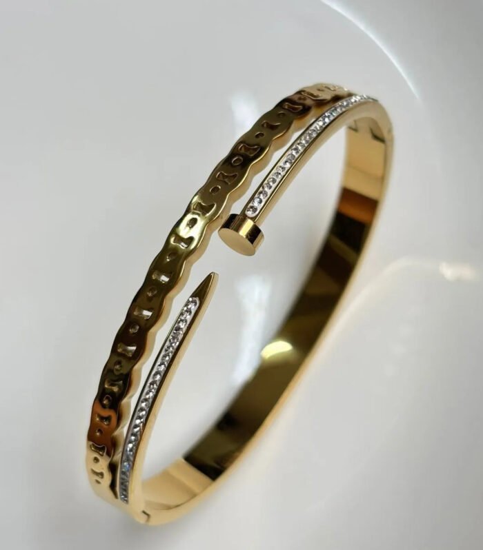 Luxe Gold Crystal Kada