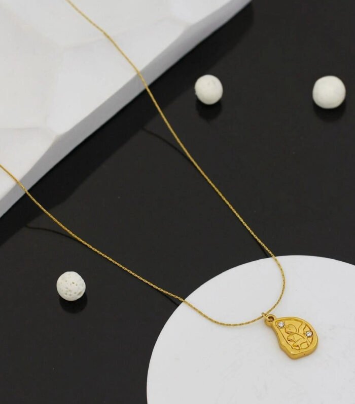 Golden Art Medallion Necklace