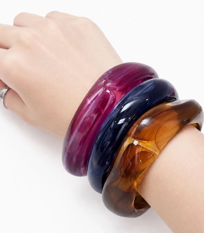 Ruby Night Resin Kada Combo