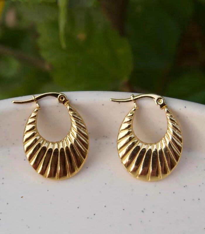 Solstice Radiant Gold Hoop Earrings