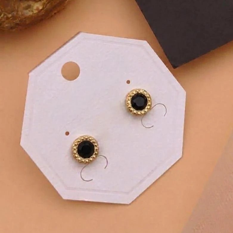Midnight Luxe Crystal Stud Earrings