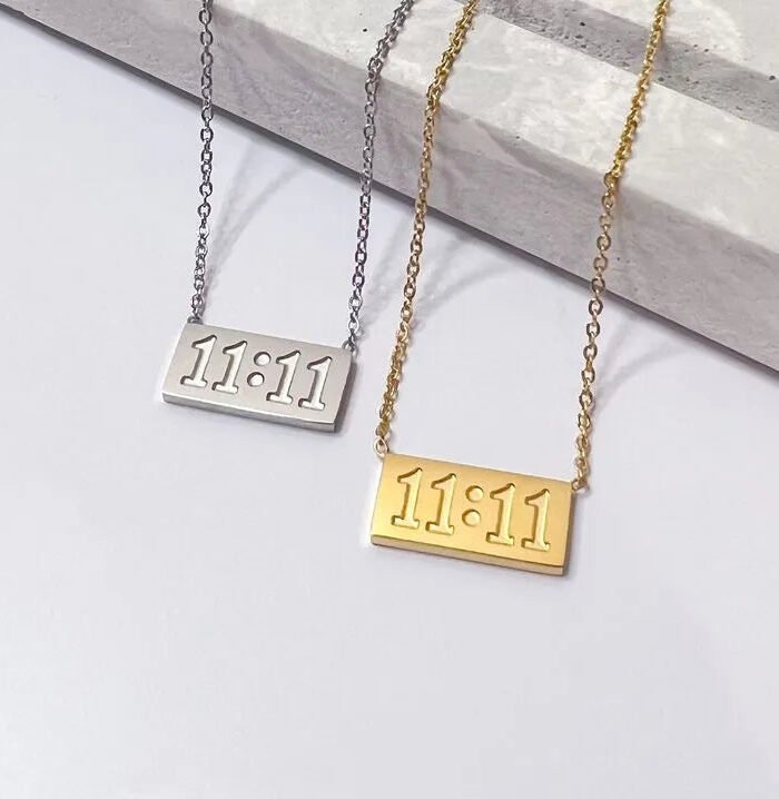 Gold/Silver-Plated 11:11 Angel Number Necklace