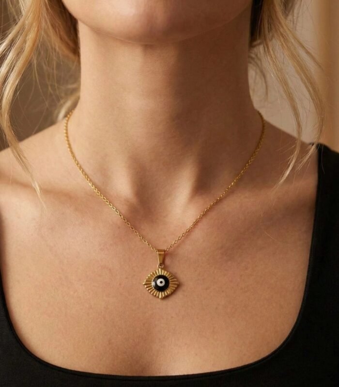 Ying Yang Gold Pendant Necklace