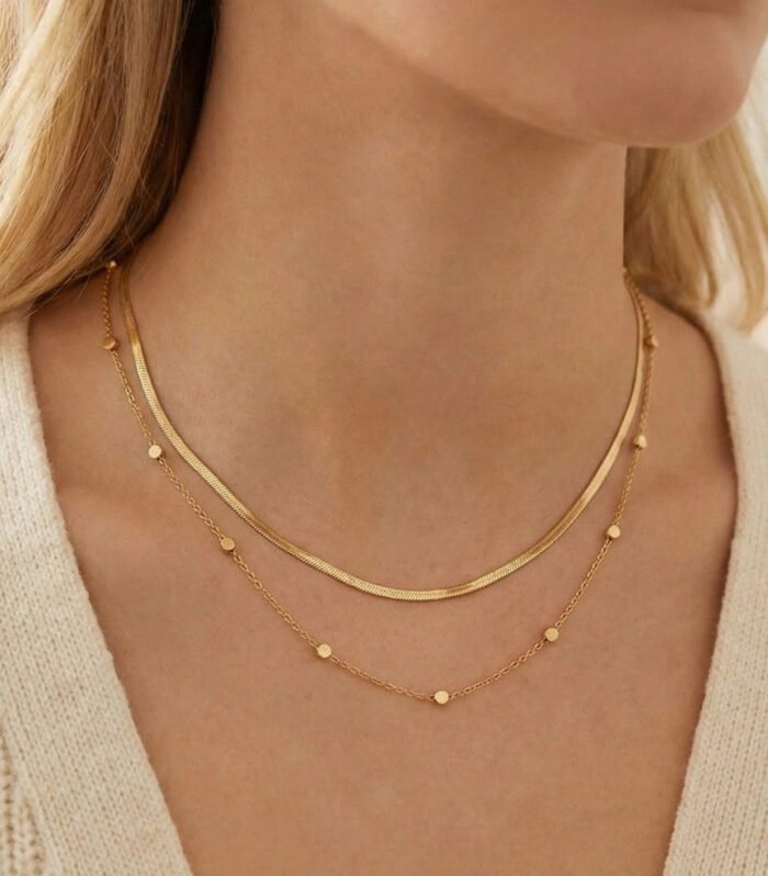Golden Ball Charm Necklace