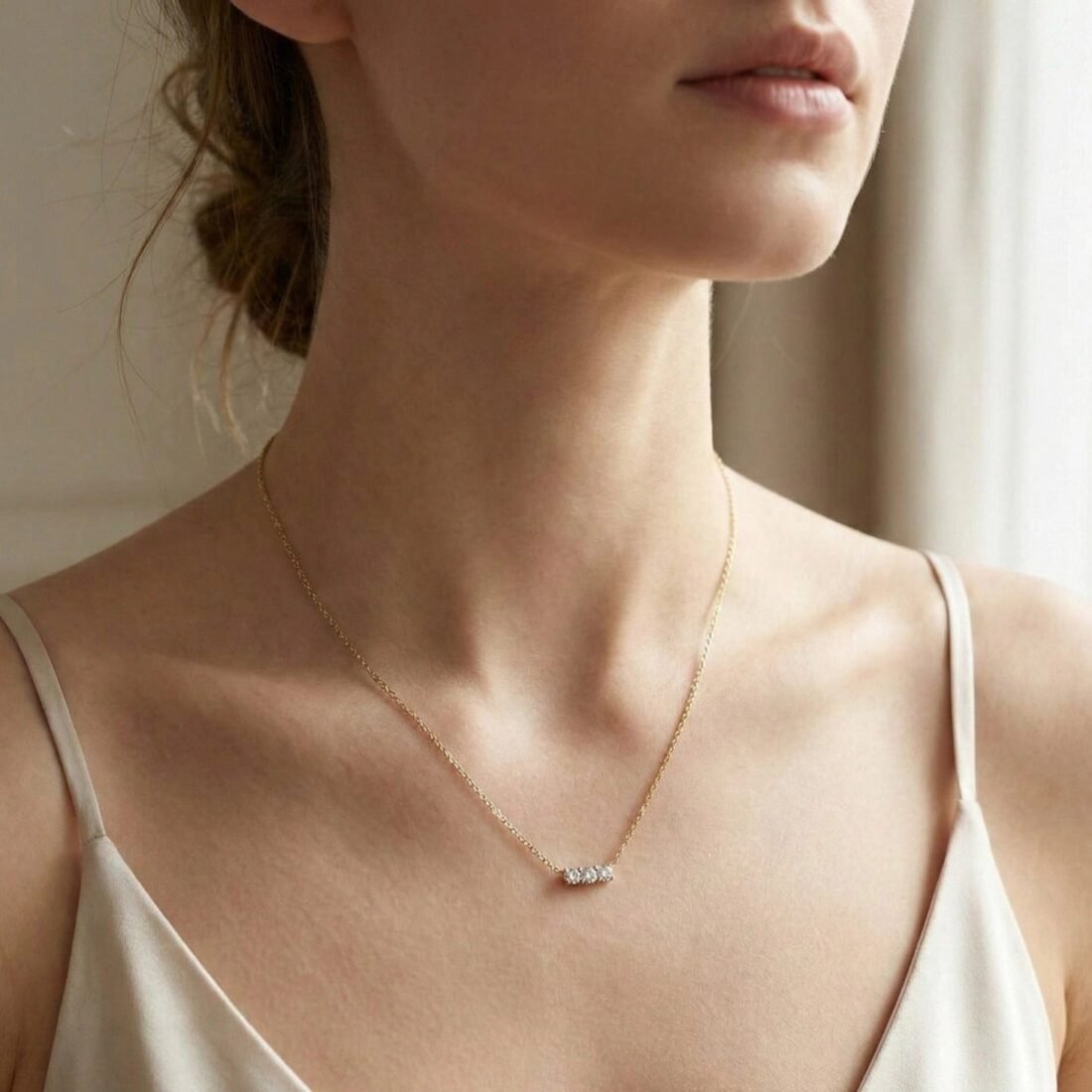 Elegant Gold-Plated Pendant Necklace