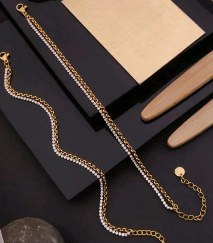 Dyna Strip of Gold Anti-Tarnish Chain Bracelet