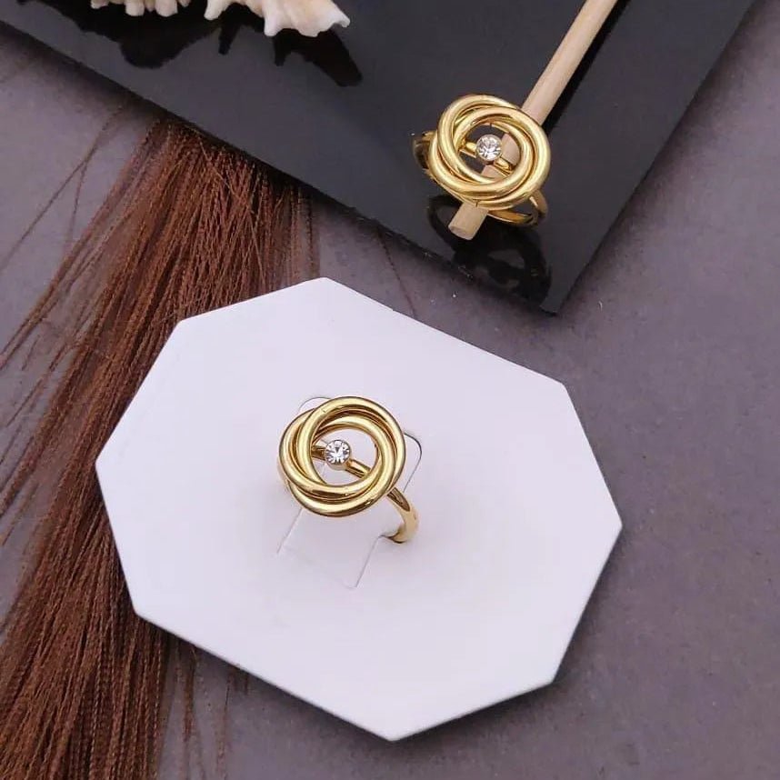 Golden Loop Ring