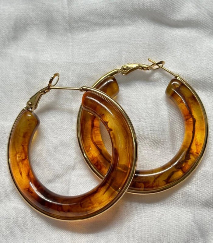 Amber Luxe Hoop Earrings