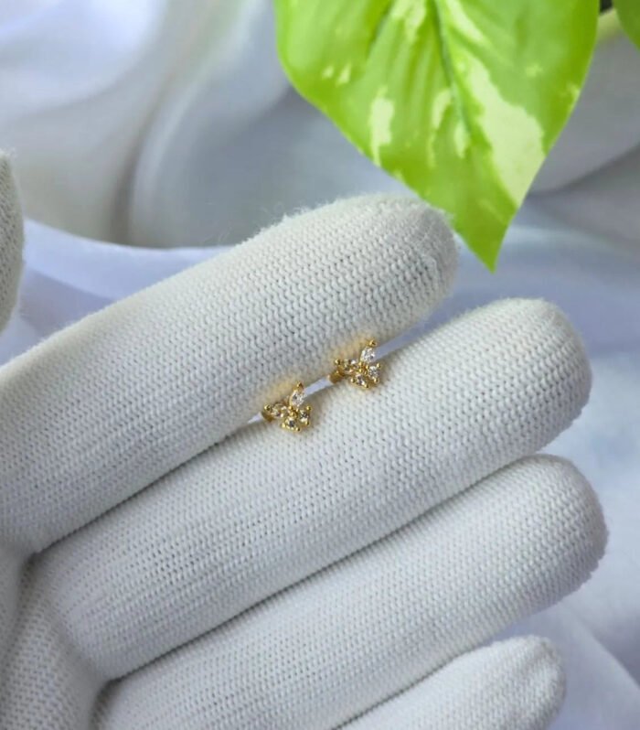 Butterfly Spark Gold Ear Piercing