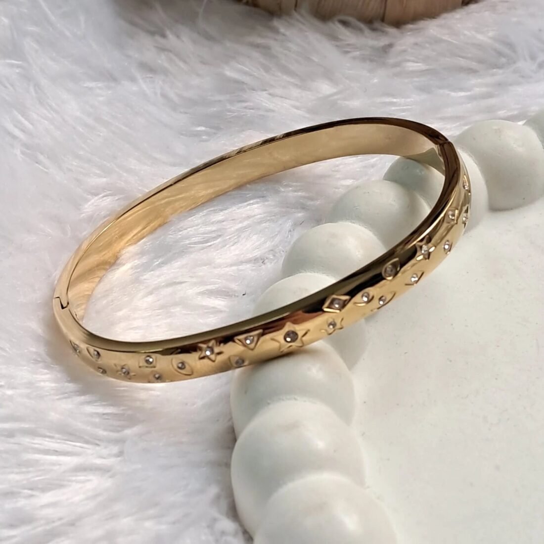 Celestial Crystal Gold Kada