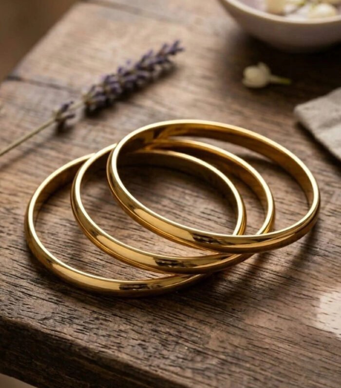 Classic Luxe Gold Bangles (3SET)