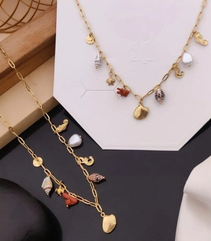 Coastal Treasure Charm Necklace