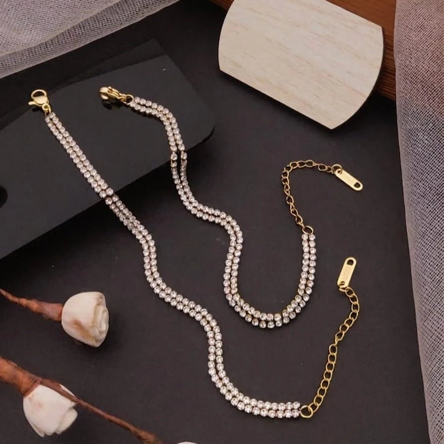 Crystal Duo Chain Bracelet