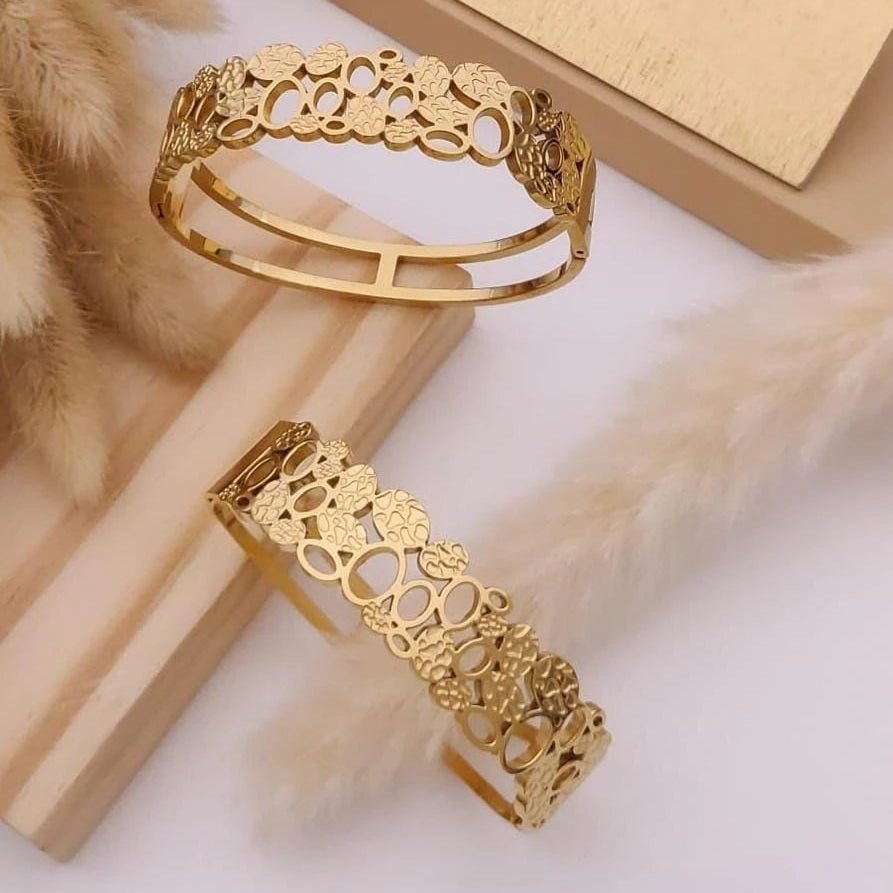 Ornella Aura Cutwork Gold Kada
