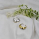 Dual Luna Dome Two-Tone Ring