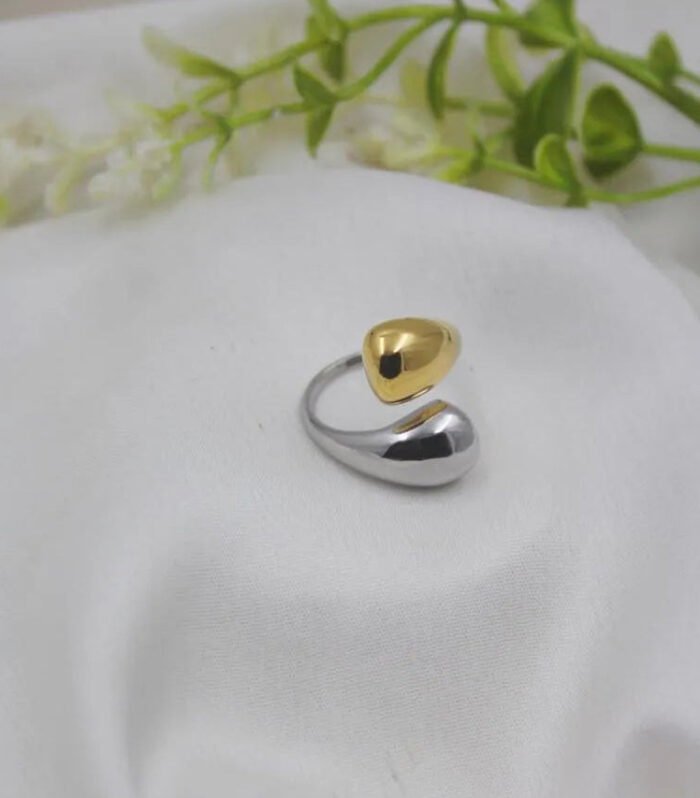 Dual-Tone Modern Ring