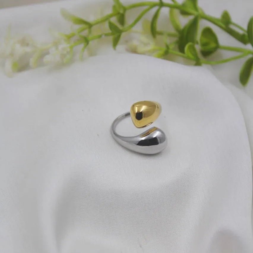 Dual-Tone Modern Ring