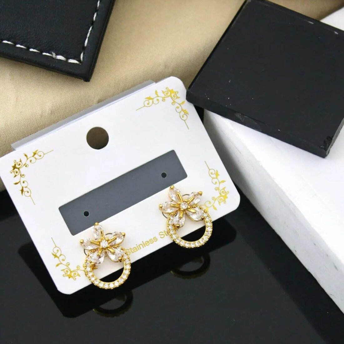 Celestia Blossom Hoop Earrings