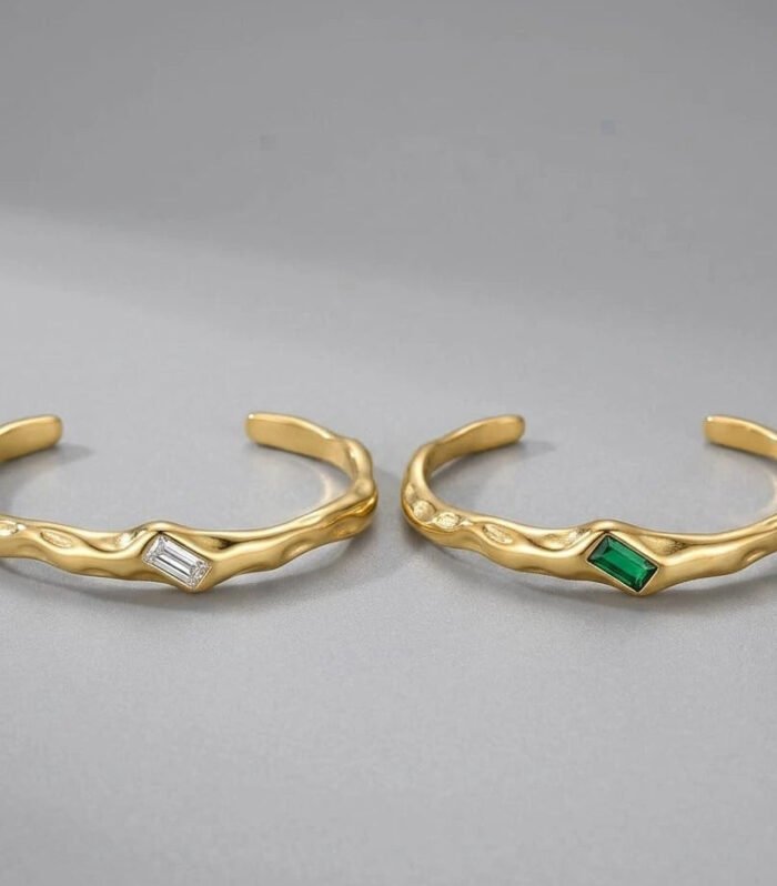 Emerald Wave Open Cuff