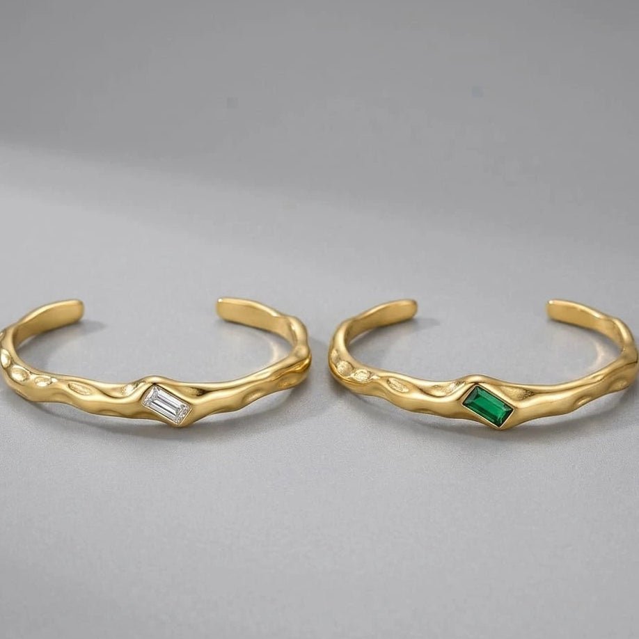 Emerald Wave Open Cuff