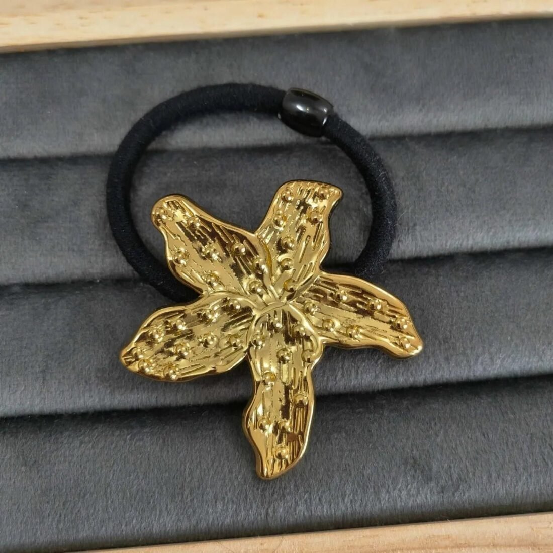 Gilded Blossom Hair Band