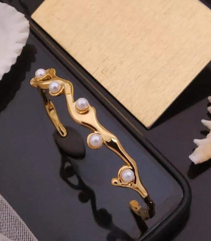 Pearl Accent Gold Kada
