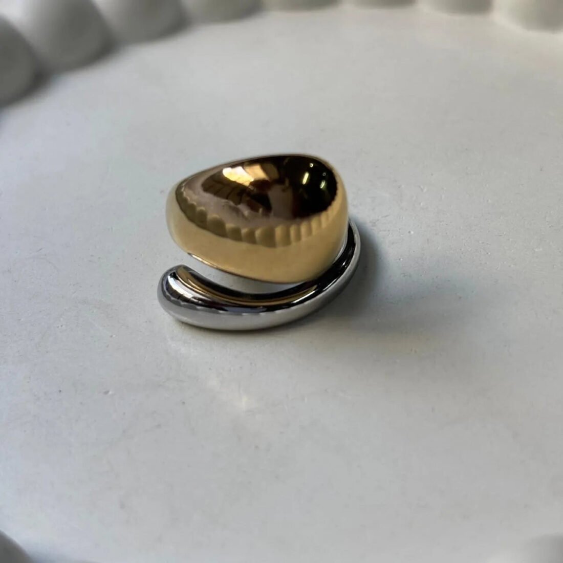 Golden Twist Ring