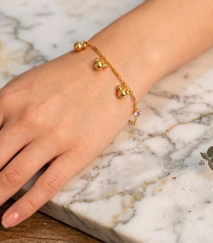 Golden Charm Orb Bracelet