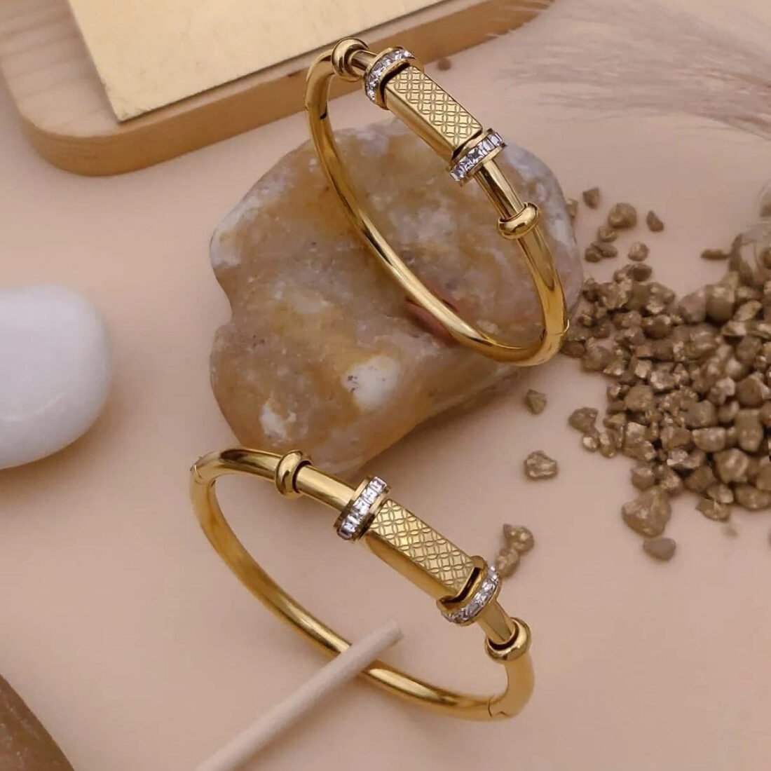 Heritage Lock Design Gold Kada