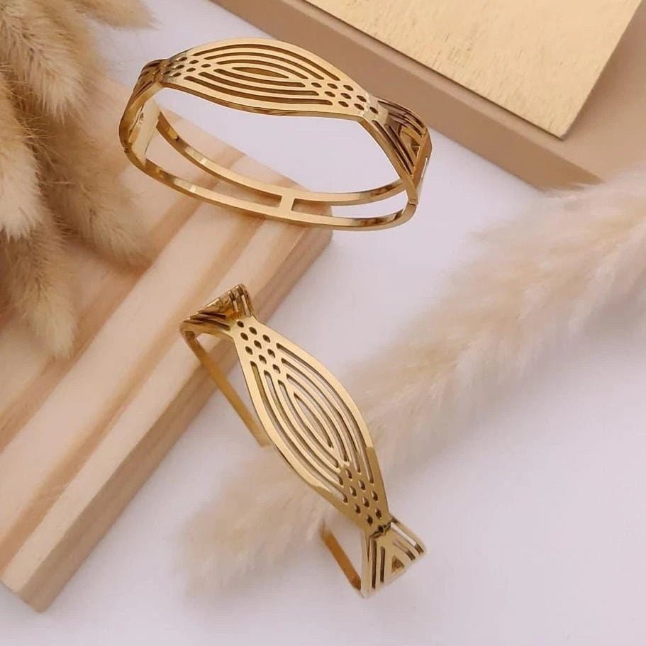 Linea Wave Gold Kada