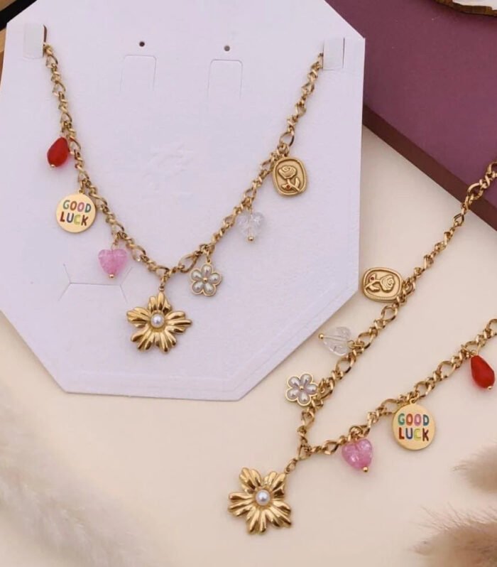 Lucky Bloom Charm Necklace