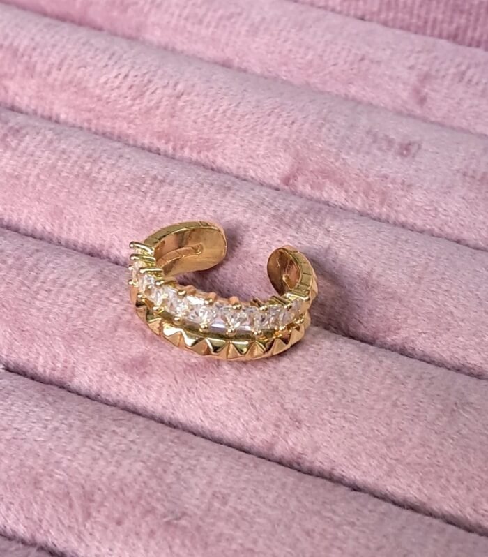 Luxury Crystal Dual Band Ring