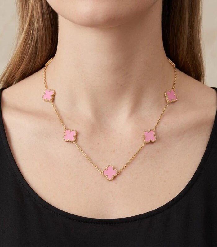 Blush Clover Princess Necklace