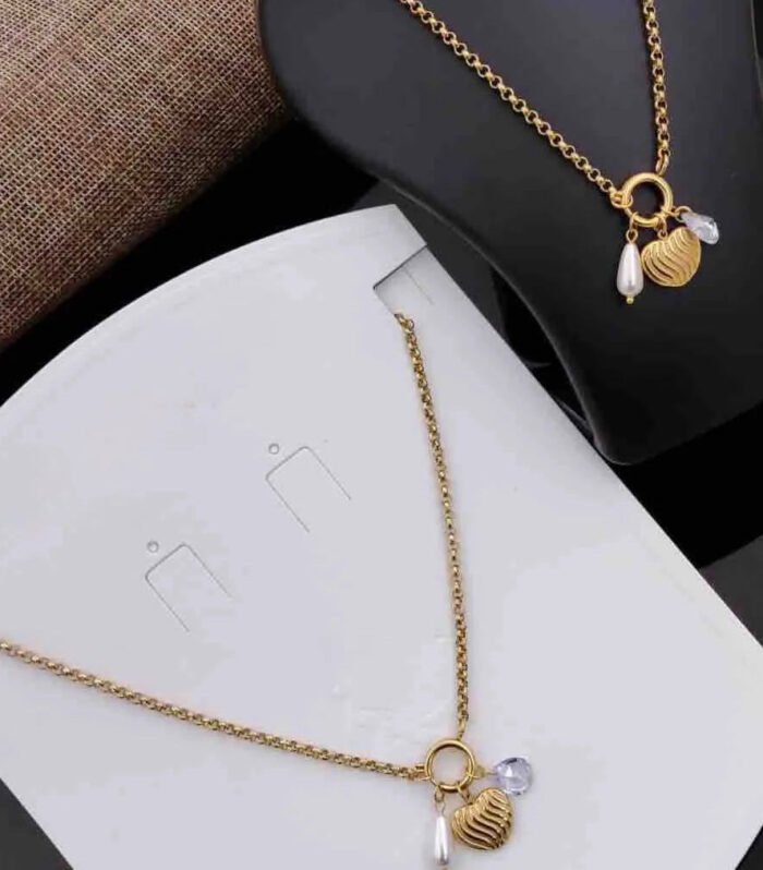 Ocean Pearl Charm Necklace