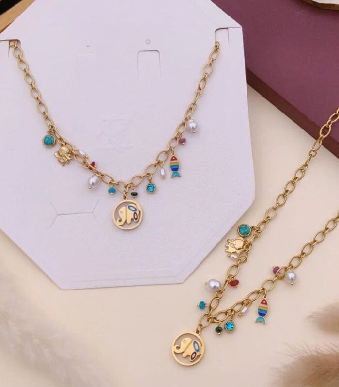 Ocean Whimsy Charm Necklace