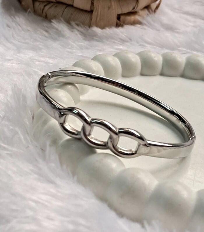 Silver Chain Link Kada