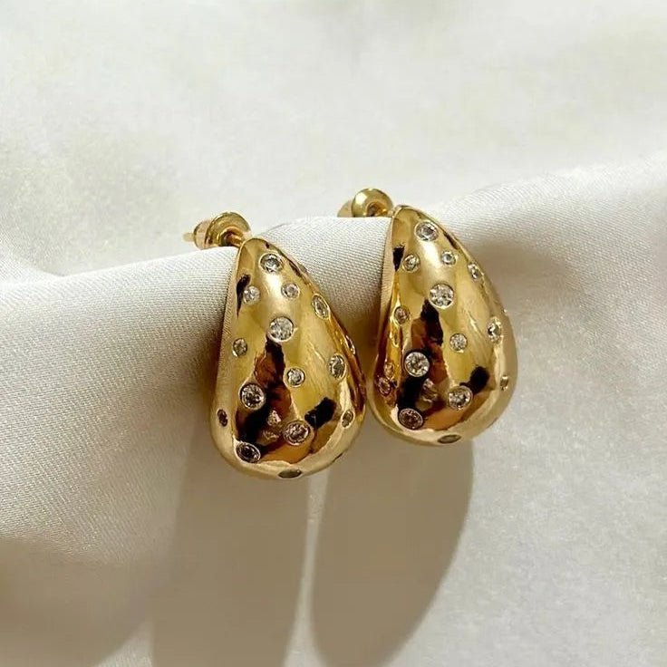 Bold Polished Drop Earrings